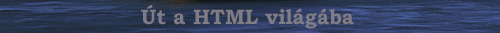 HTML alapok