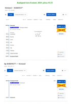 Budapest-túra, 2021. július 15-27.